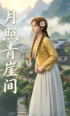 短剧《月照青崖间》海报