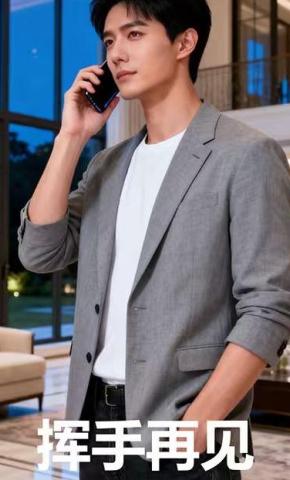 短剧《挥手再见》海报