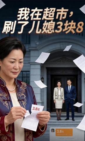 短剧《我在超市，刷了儿媳3块8》海报