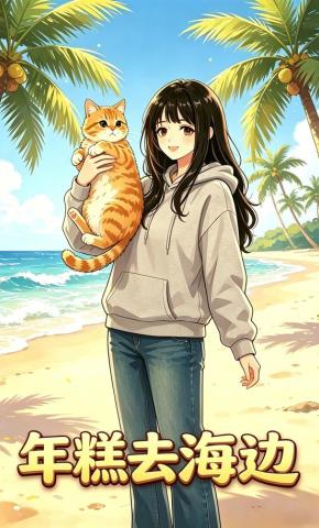 短剧《年糕去海边》海报