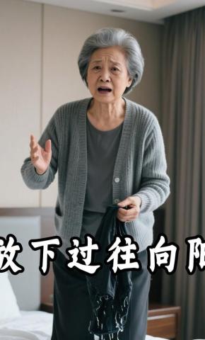 短剧《放下过往向阳》海报