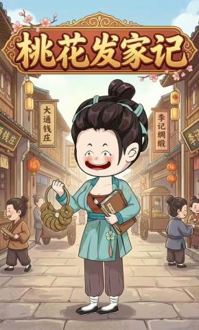 短剧《桃花发家记》海报