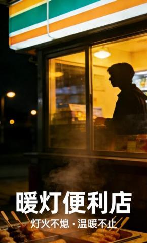 短剧《暖灯便利店》海报
