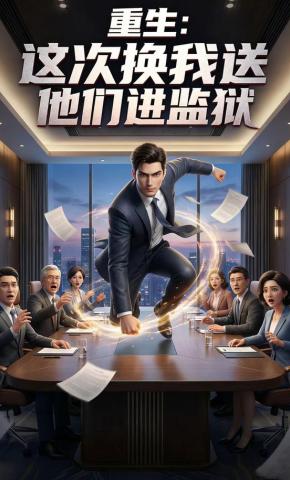 短剧《重生：这次换我送他们进监狱》海报