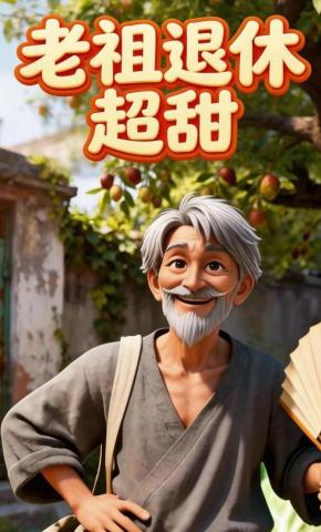 短剧《老祖退休超甜》海报
