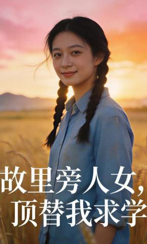 短剧《故里旁人女，顶替我求学》海报