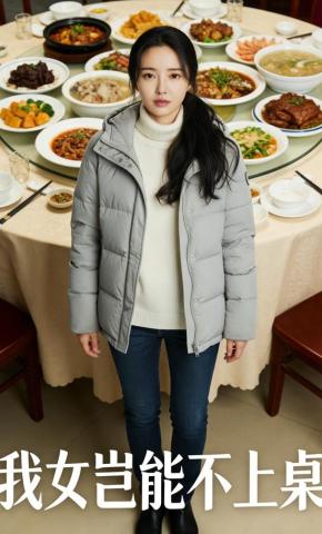 短剧《我女岂能不上桌》海报