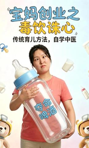 短剧《宝妈创业之毒饮诛心》海报