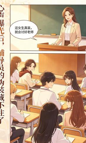 短剧《心声曝光后，辅导员的伪装藏不住了》海报