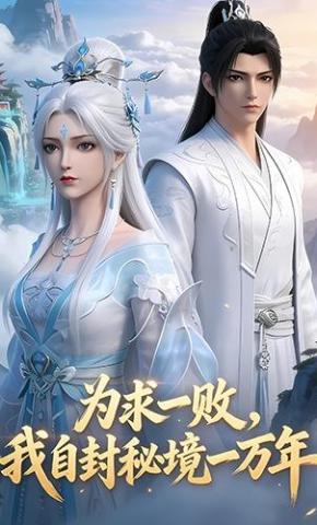 短剧《为求一败，我自封秘境一万年》海报