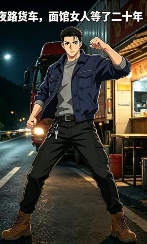 短剧《夜路货车，面馆女人等了二十年》海报