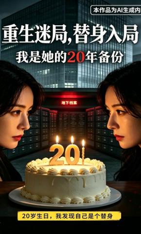 短剧《重生迷局，替身入局》海报