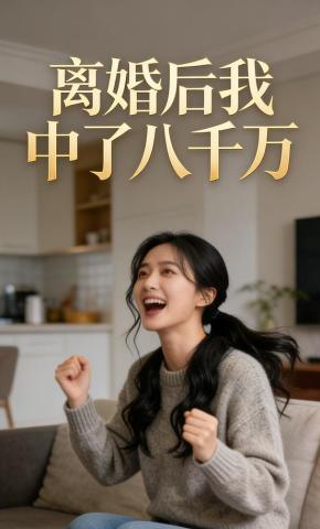 短剧《离婚后我中了八千万》海报