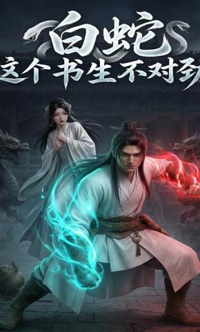 短剧《白蛇：这个书生不对劲》海报