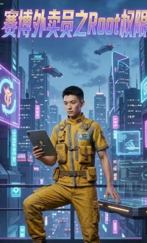 短剧《赛博外卖员之Root权限》海报