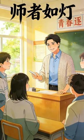 短剧《师者如灯》海报