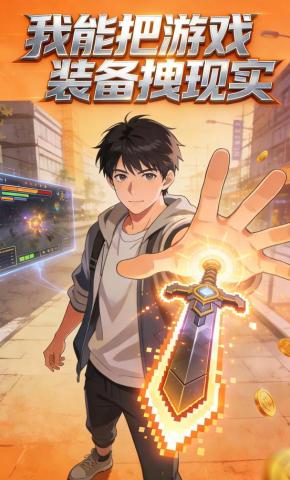 短剧《我能把游戏装备拽现实》海报