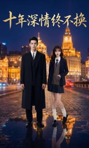 短剧《十年深情终不换》海报