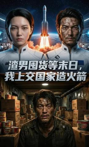 短剧《渣男囤货等末日，我上交国家造火箭》海报
