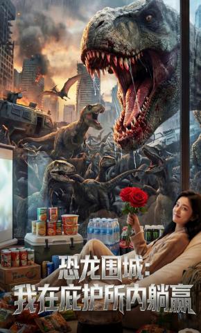 短剧《恐龙围城：我在庇护所内躺赢》海报