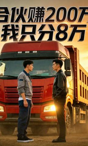 短剧《合伙赚200万，我只分8万》海报