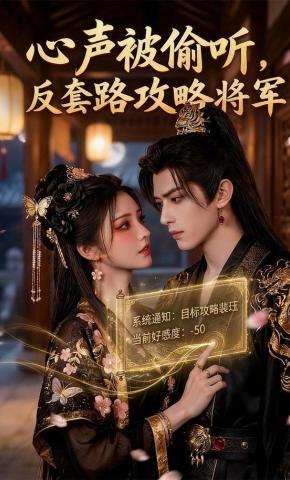 短剧《心声被偷听，反套路攻略将军》海报