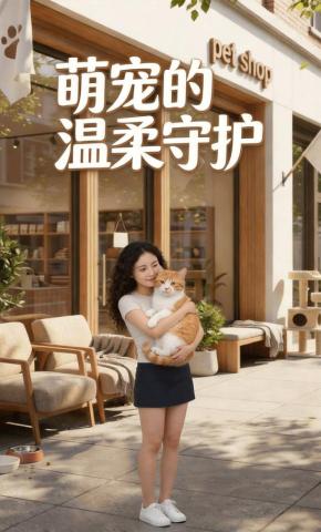 短剧《萌宠的温柔守护》海报