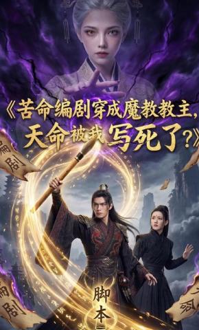 短剧《苦命编剧穿成魔教教主，天命被我写死了？》海报