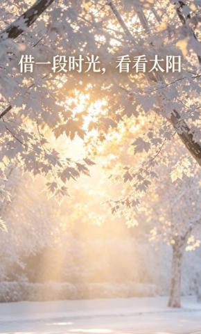 短剧《借一段时光，看看太阳》海报