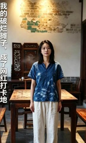 短剧《我的破烂摊子，成了网红打卡地》海报