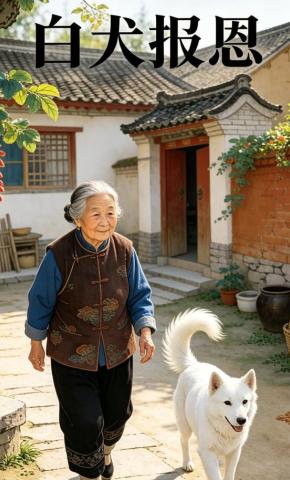 短剧《白犬报恩》海报