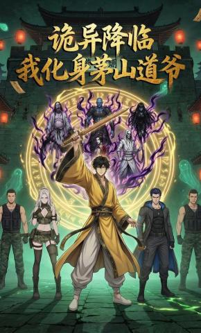 短剧《诡异降临，我化身茅山道爷》海报