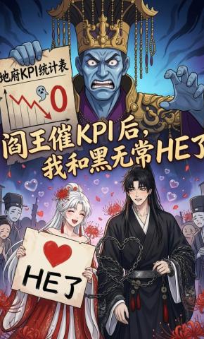 短剧《阎王催KPI后，我和黑无常HE了》海报