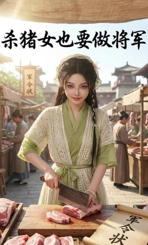 短剧《杀猪女也要做将军》海报