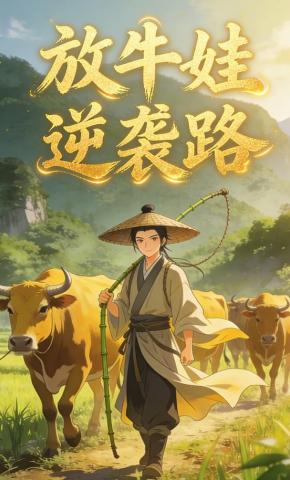 短剧《放牛娃逆袭路》海报