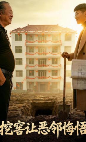 短剧《挖窖让恶邻悔悟》海报