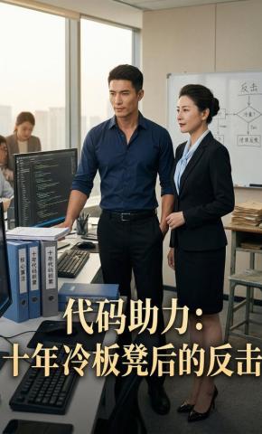 短剧《代码助力：十年冷板凳后的反击》海报
