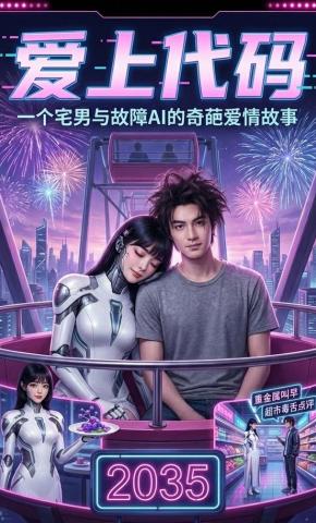 短剧《爱上代码》海报