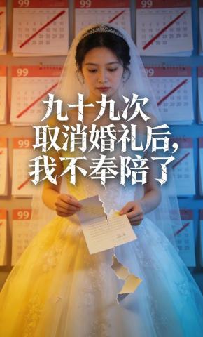 短剧《九十九次取消婚礼后，我不奉陪了》海报