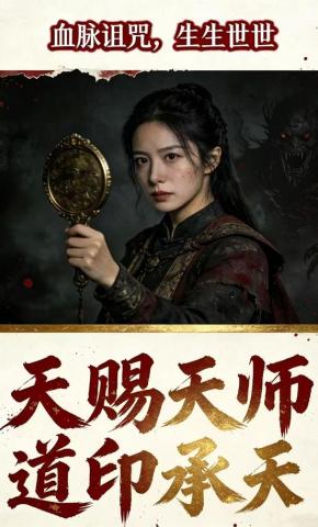 短剧《天赐天师道印承天》海报