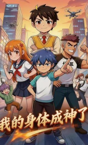 短剧《我的身体成神了》海报