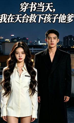 短剧《穿书当天，我在天台救下孩子他爹》海报