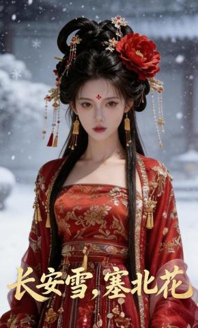 短剧《长安雪，塞北花》海报