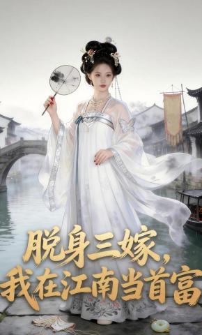 短剧《脱身三嫁，我在江南当首富》海报