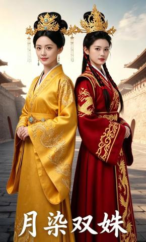 短剧《月染双姝》海报