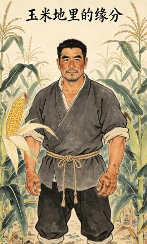 短剧《玉米地里的缘分》海报
