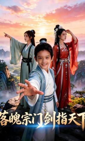 短剧《落魄宗门剑指天下》海报