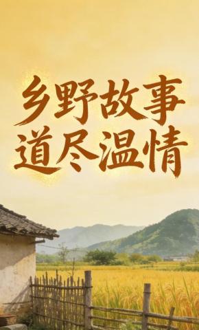 短剧《乡野故事道尽温情》海报