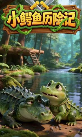 短剧《小鳄鱼历险记》海报
