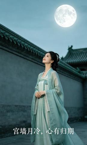 短剧《宫墙月冷，心有归期》海报
